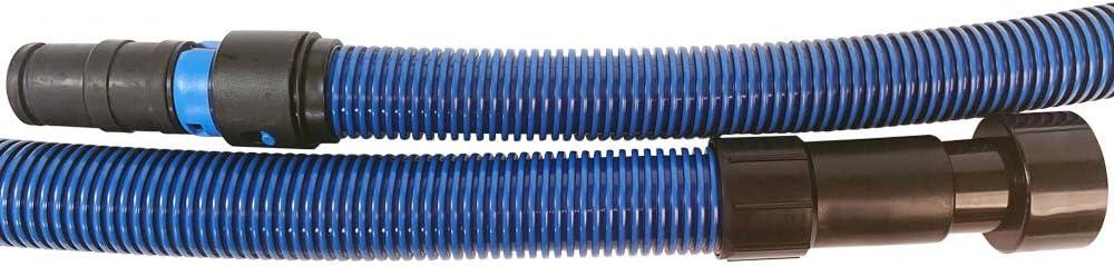 Blue Antistatic Vacuum Hose with Multi-Brand Adapter Set, 10 Ft