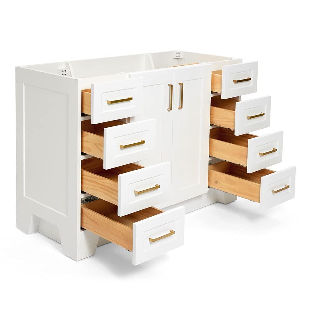 Ariel Q043s-R-Bc Taylor 42" Single Wood Vanity Cabinet - White