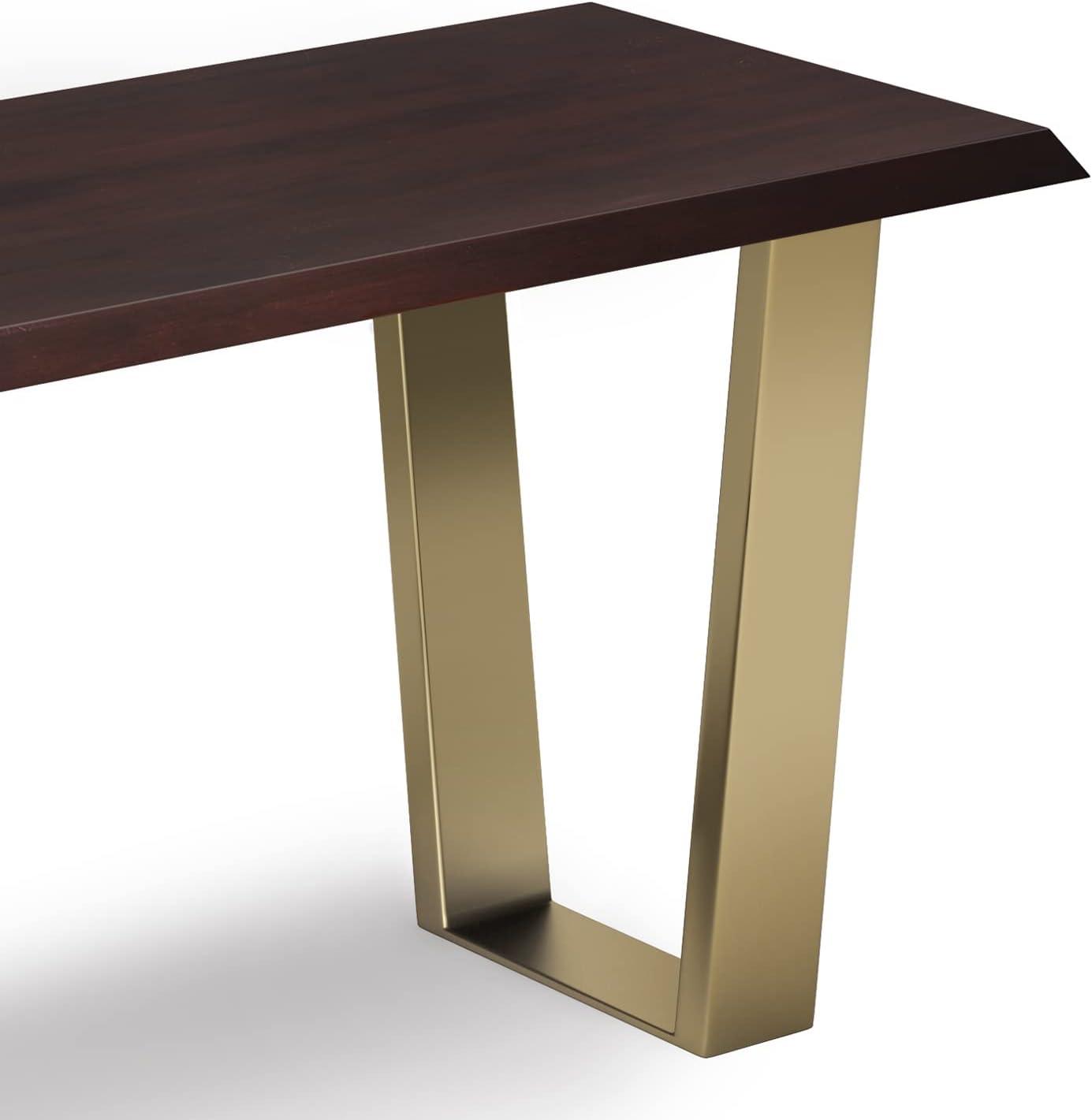 Simpli Home Lewis Solid Wood Bench