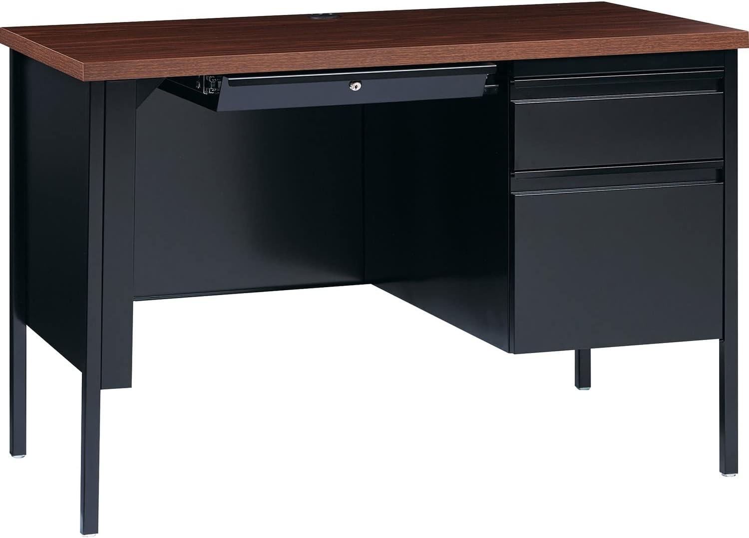 Fortress Series Mahogany Laminate Top Executive Desk