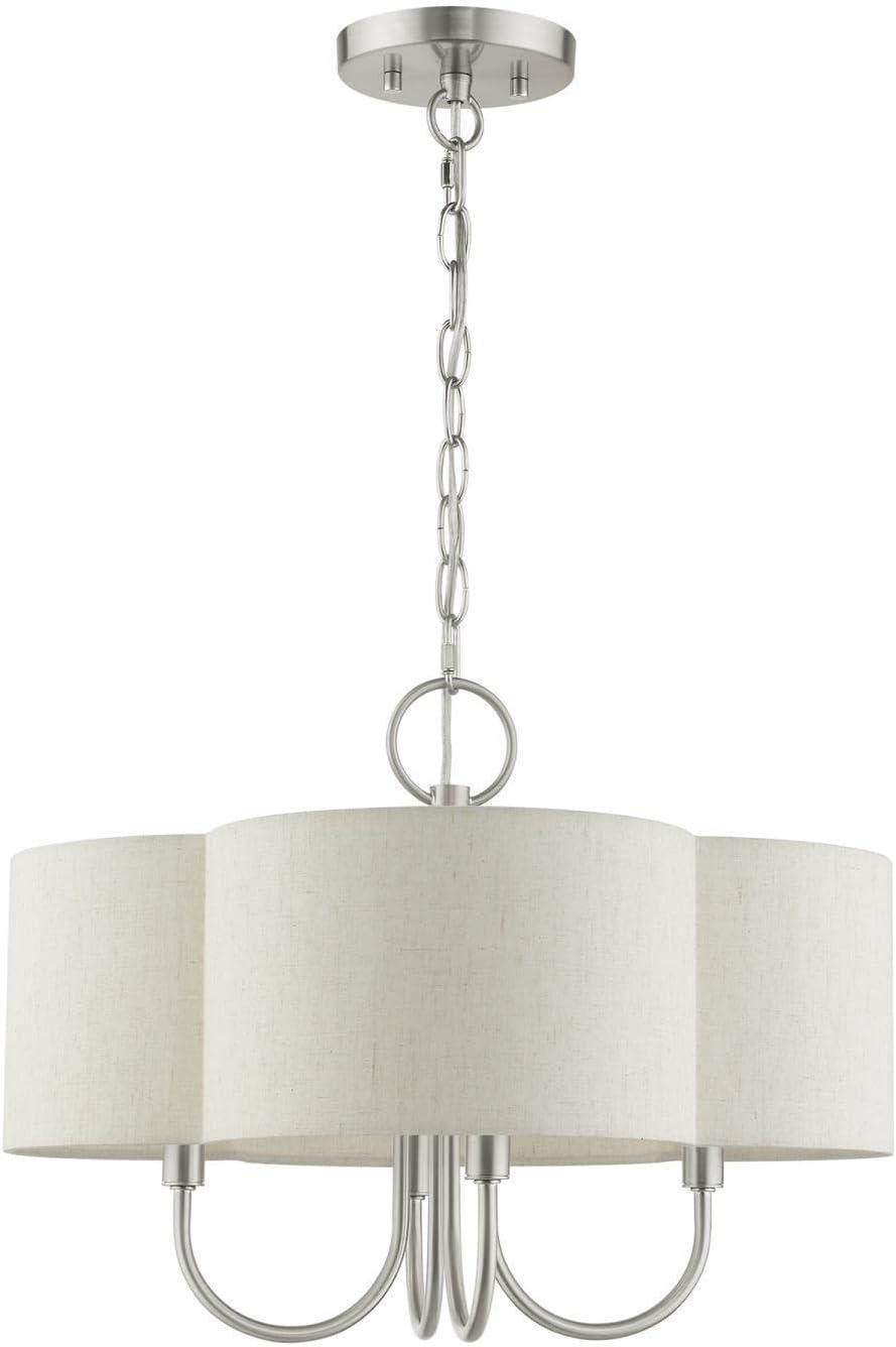 Livex Lighting Solstice 4 - Light Chandelier in  Brushed Nickel