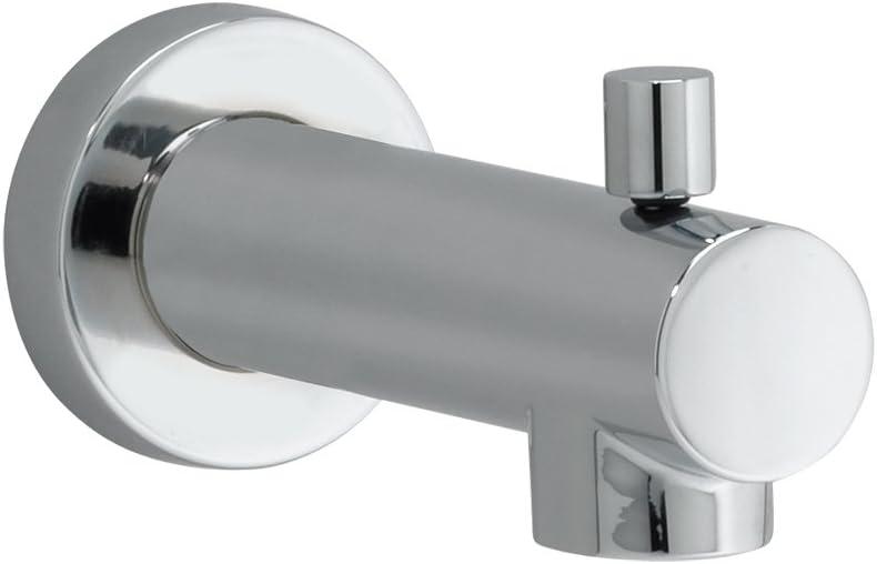 Polished Chrome Modern Tub Spout with Diverter