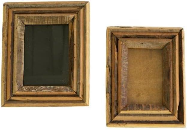 Set of 2 Reclaimed Wood Vintage Photo Frames