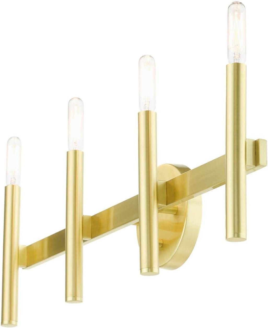 Copenhagen Satin Brass 4-Light ADA Compliant Vanity Sconce