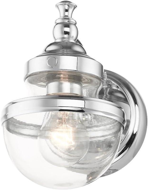 Livex Lighting Oldwick 1 - Light Vanity in  Polished Chrome