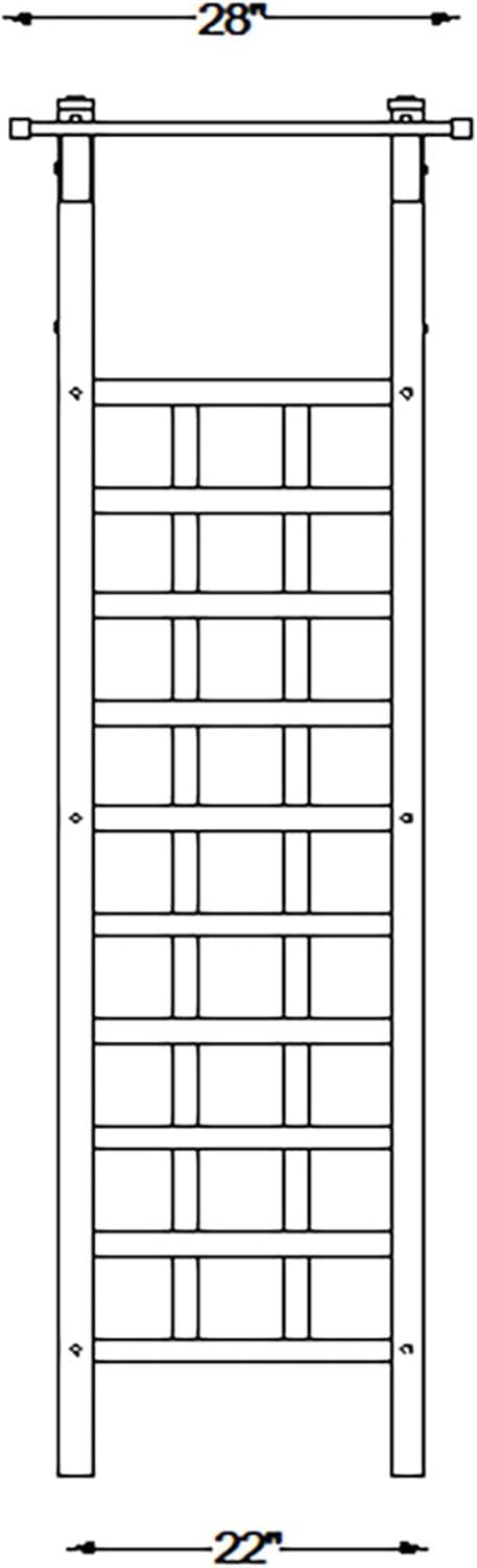 Dura-Trel Providence 28'' W x 64'' D Polyvinyl Chloride (PVC) Arbor in White