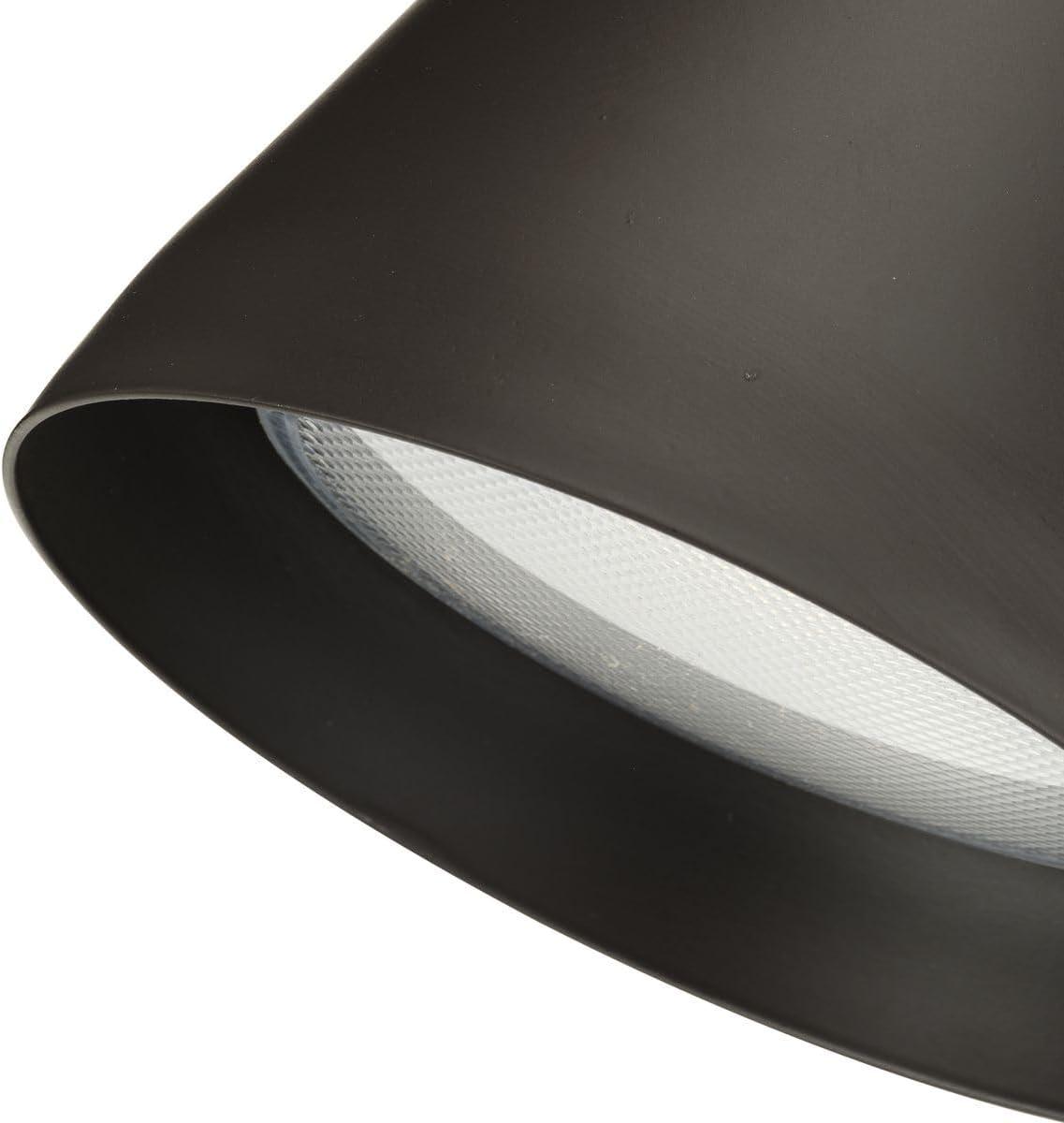 Progress Lighting Par 2-Light Outdoor Wall Light, Antique Bronze, Porcelain, Shade Included