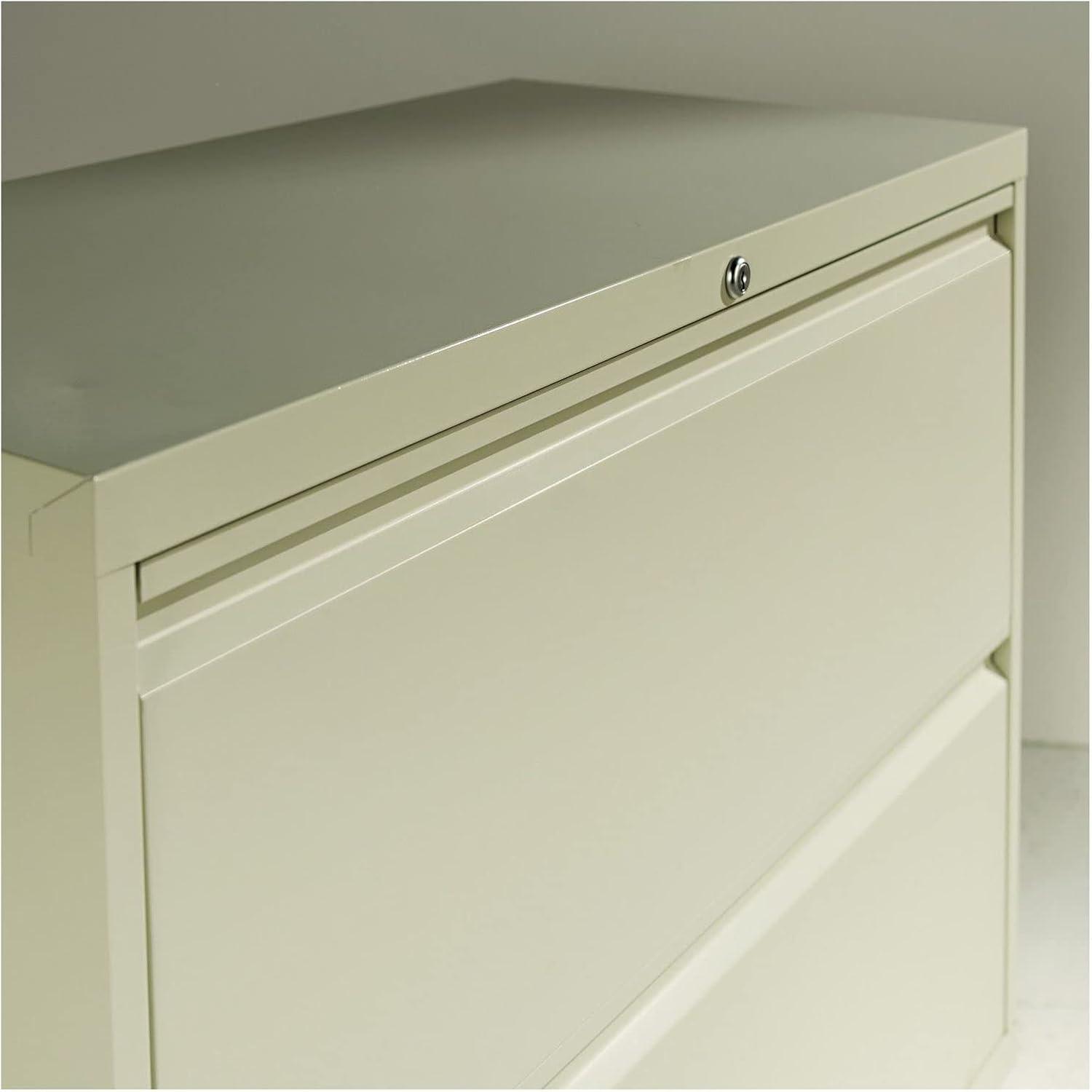 Alera Lateral File, 4 Legal/Letter-Size File Drawers, Light Gray, 36" x 18.63" x 52.5"