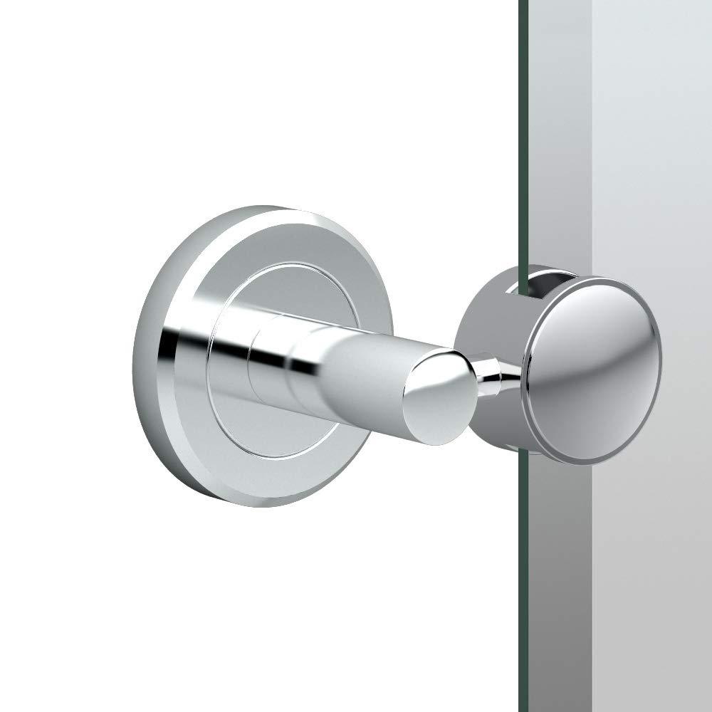 Latitude II Wall Mounted Frameless Beveled Rectangle Mirror | Pivoting Bathroom Vanity Wall Mirror
