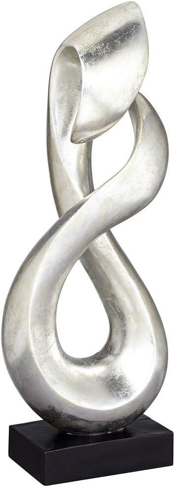 Studio 55D Open Infinity 24 1/2" High Silver Finish Modern Sculpture