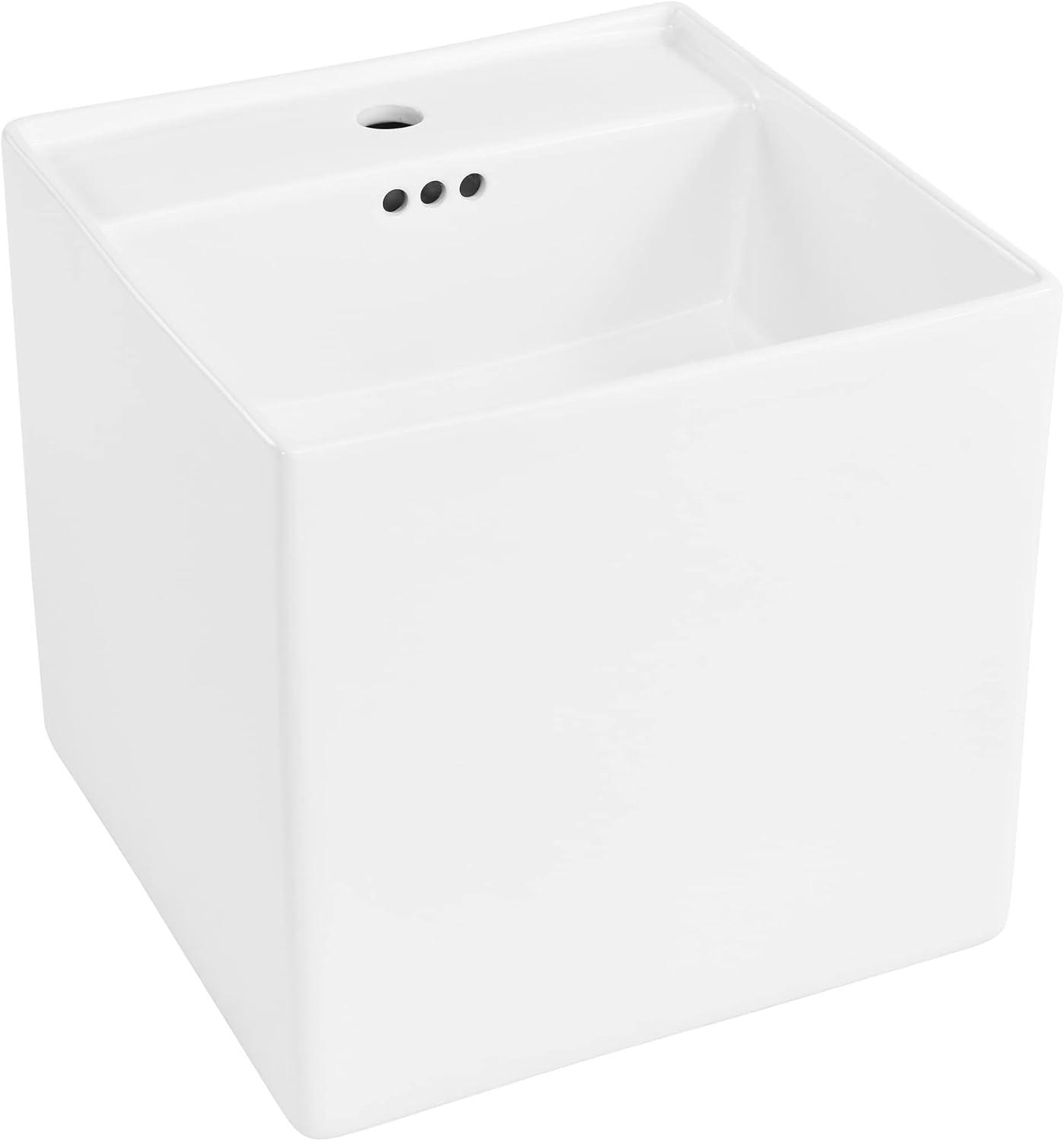 Pur 16.5" Square Wall-Mount Bathroom Sink