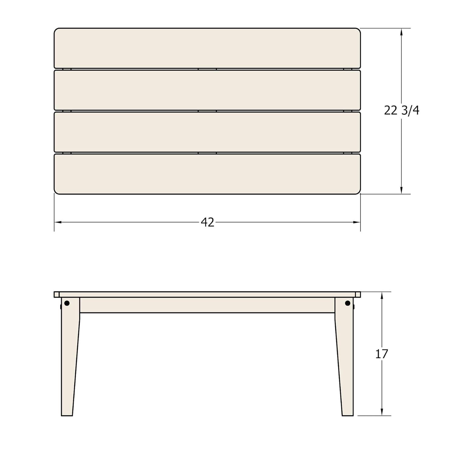 Mix and Match Cape, Lakeshore and Riverside Adirondack Conversation Table, Black Sand
