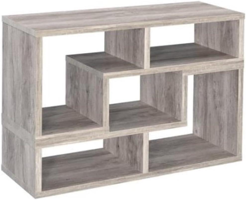 22" Velma Modular Bookcase & TV Stand: Stackable, Horizontal, Gray Driftwood - Coaster