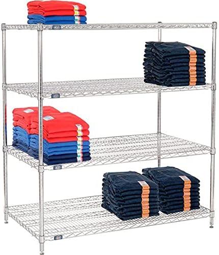 Global Industrial 30486C Nexel Chrome Wire Shelving, 48 x 30 x 63 in.