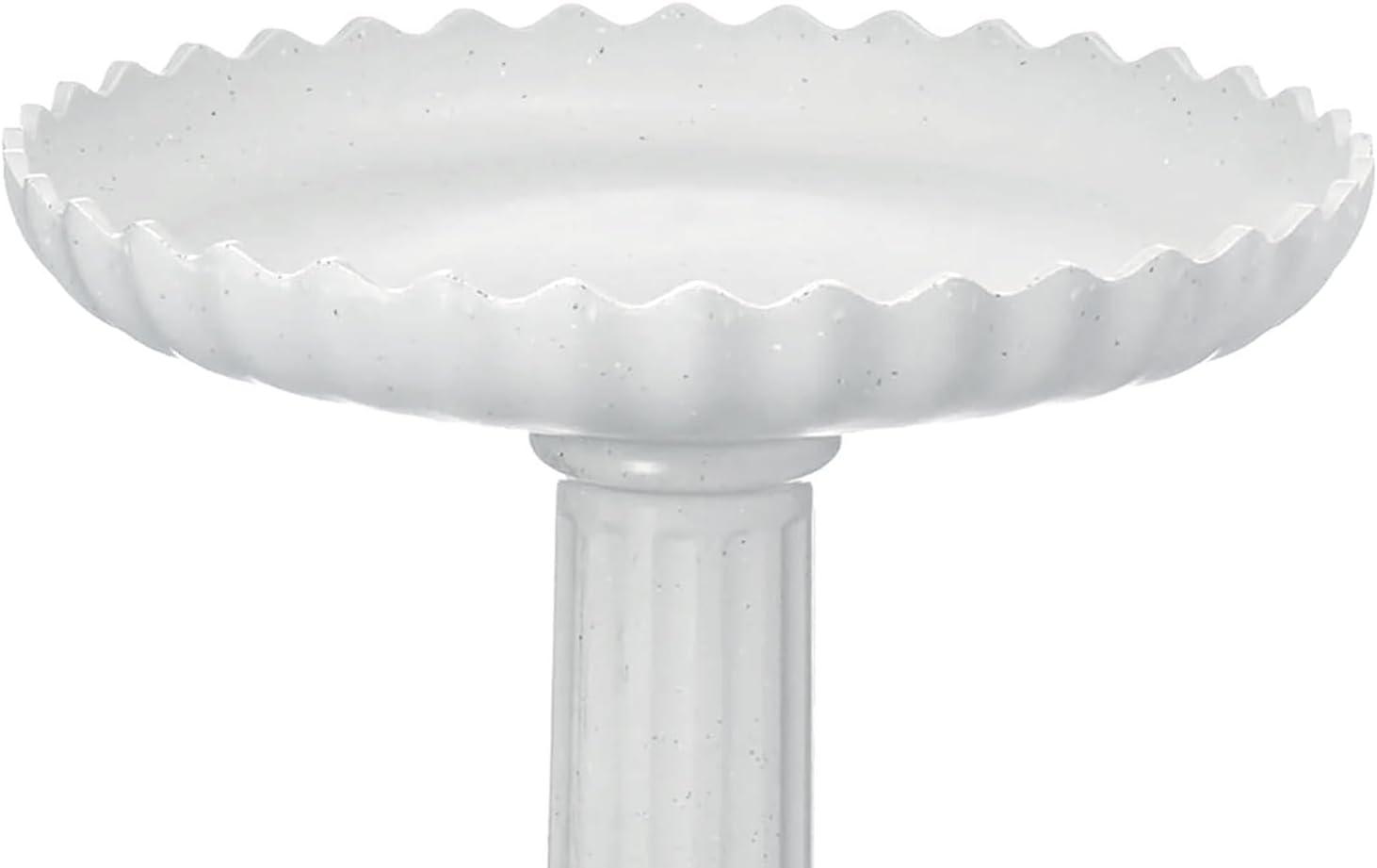 Farm Innovators Scalloped Heated Bird Bath & Pedestal