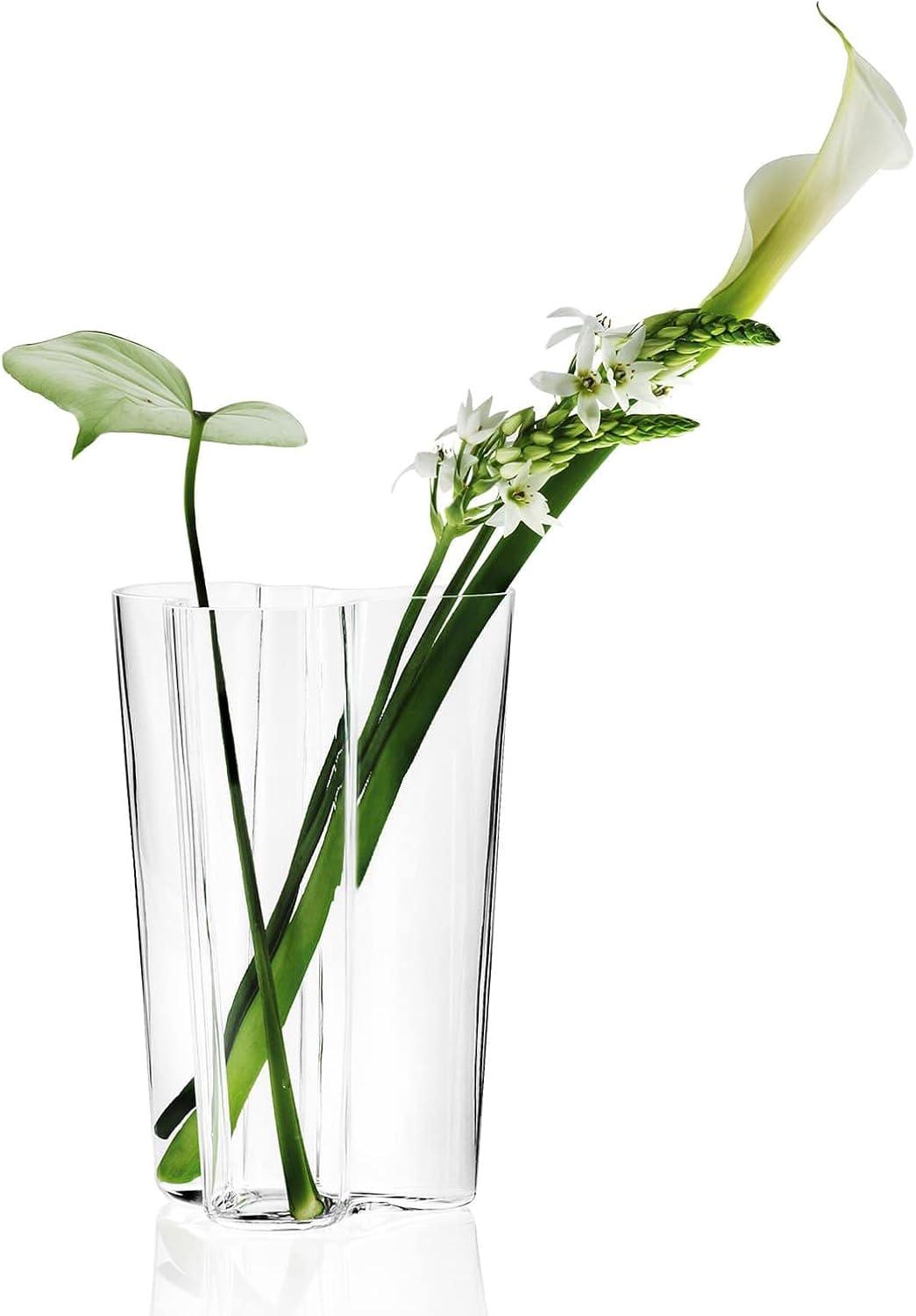 Eskimo Woman's Lederhosen Inspired Clear Glass Vase