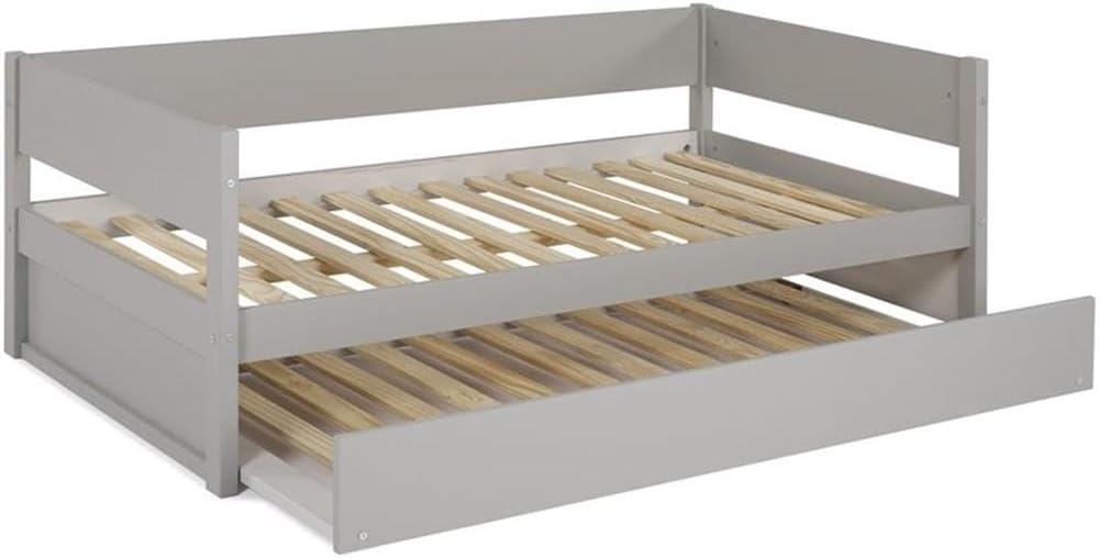 Camaflexi Tribeca Solid Wood Twin Daybed and Trundle Set in Gray