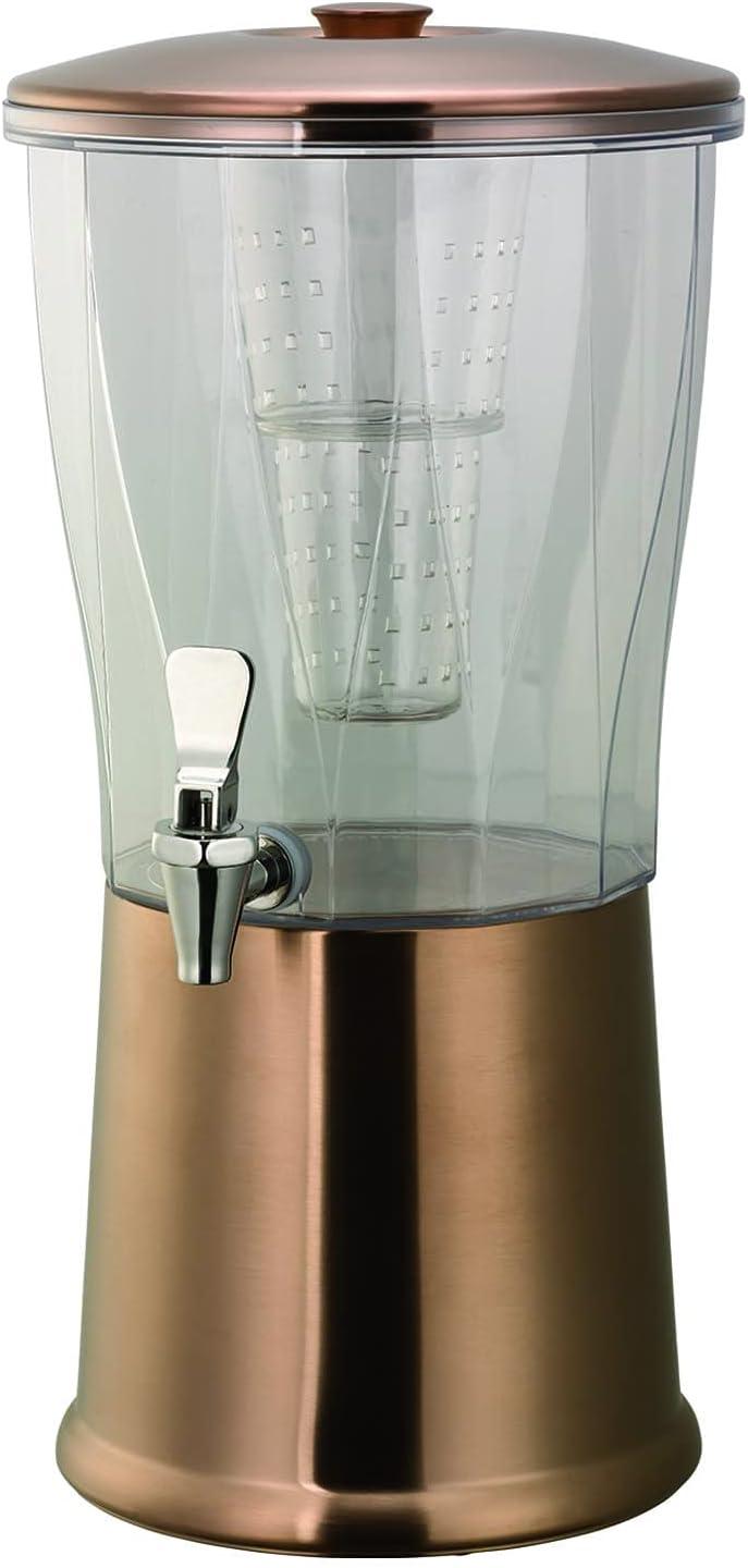 Service Ideas Service Ideas 3 Gallon Beverage Dispenser with Infuser Tube and Stainless Steel Spigot