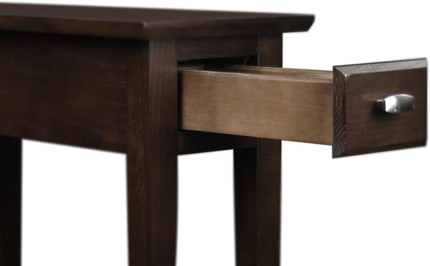 Design House Chairside Table in Chocolate Oak