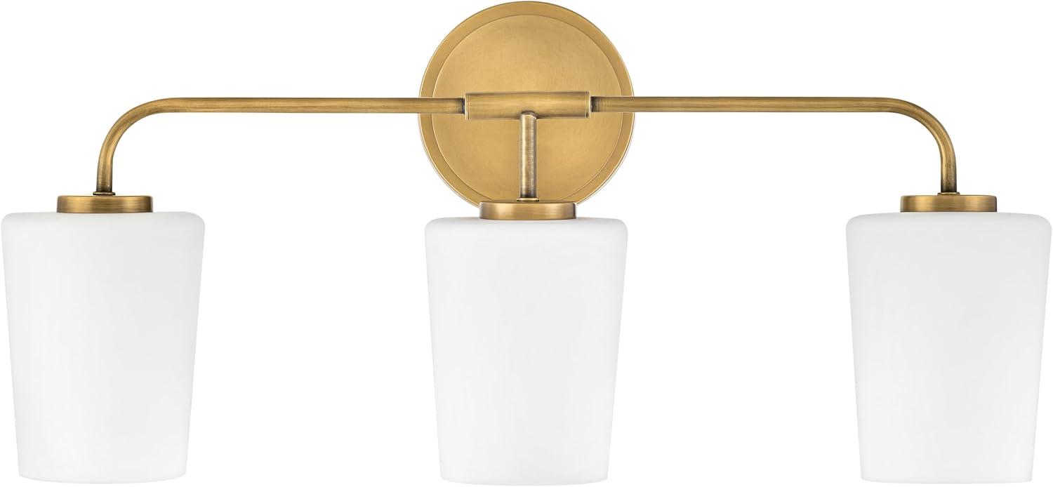 Fitz 3 Light Frosted Dimmable Vanity Light
