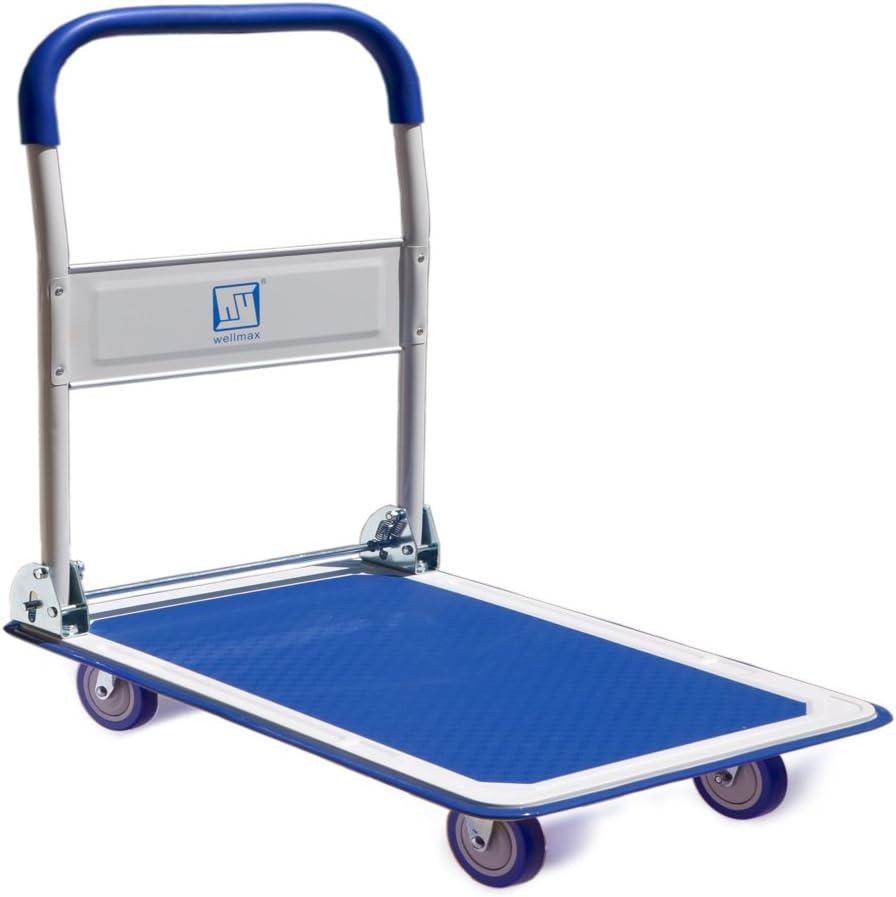 Costway 660lbs Platform Cart Dolly Folding Foldable Moving Warehouse Push Hand Truck