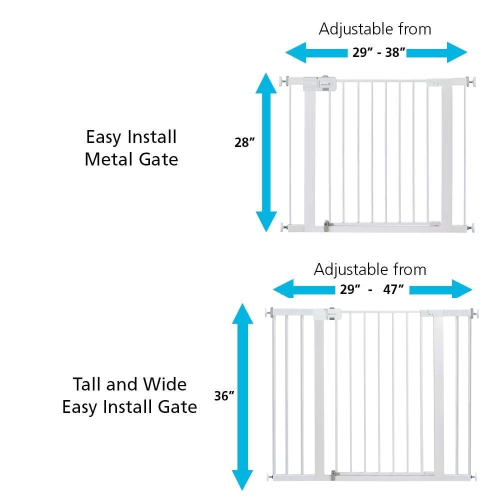 Safety 1st Easy Install Extra Tall & Wide Gate, White