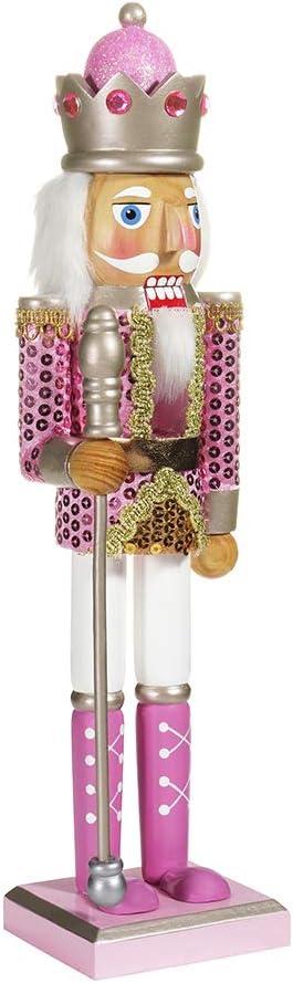 Kurt Adler 15-Inch Pink Nutcracker