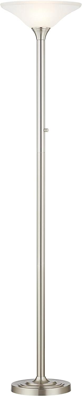 Artiva USA  71" LED Torchiere Floor Lamp with Hammered Glass Shades - 71