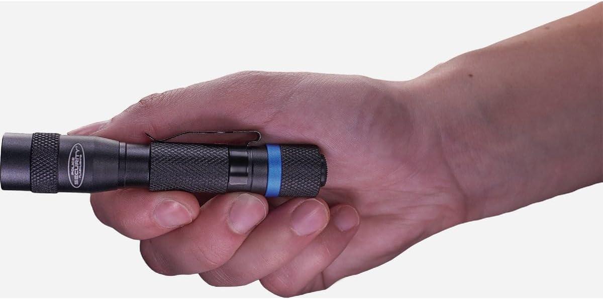 Black Tactical Water Resistant LED Keychain Flashlight