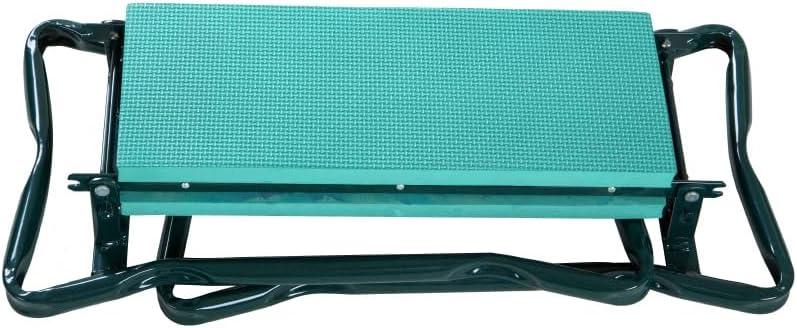 Green Steel Padded Garden Kneeler and Seat