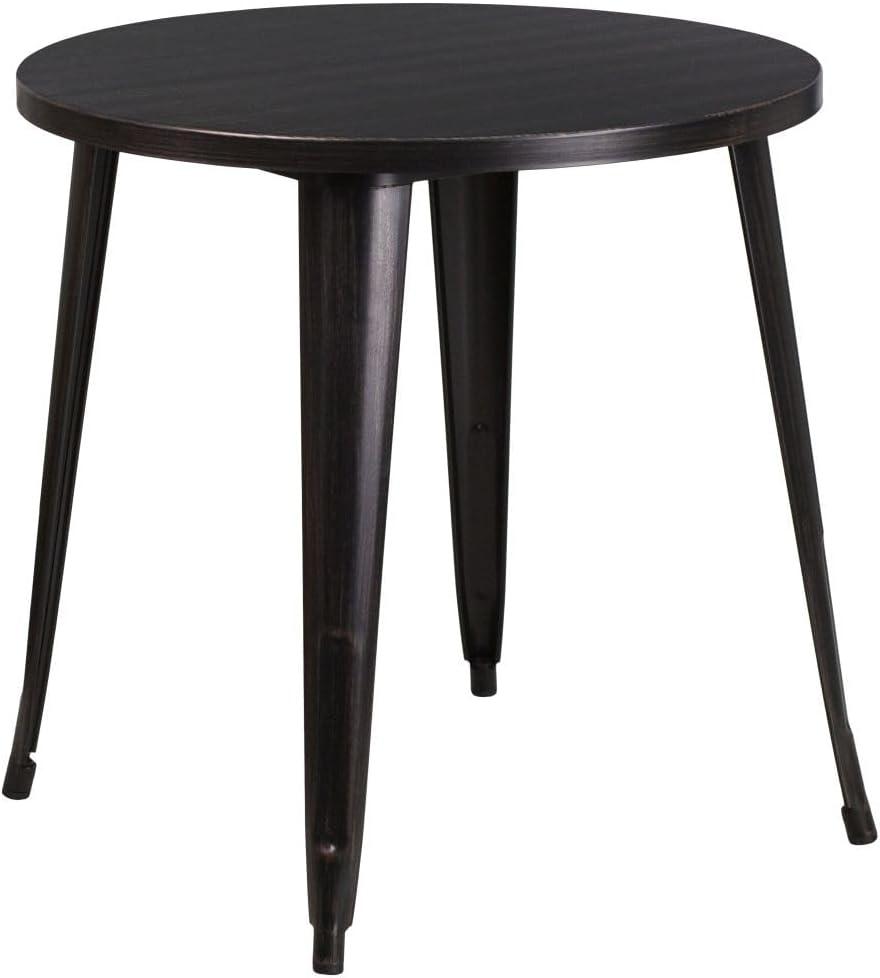 Flash Furniture Commercial Grade 30" Round Metal Indoor-Outdoor Table