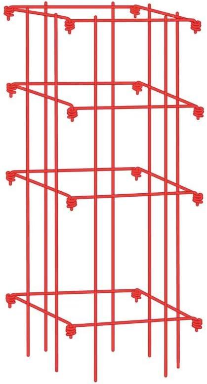 Gardener's Supply Company Single Steel Tomato Cage 32 Inch High - Red