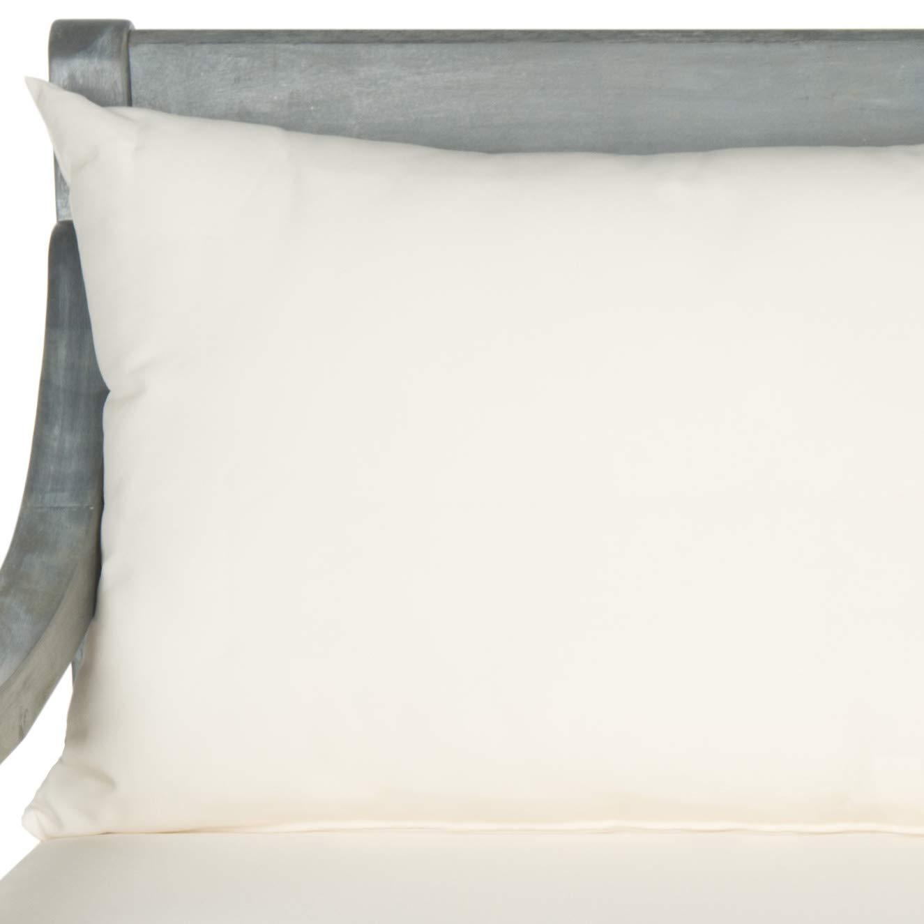 SAFAVIEH  OUTDOOR Pasadena Day Bed Ash Grey / Beige