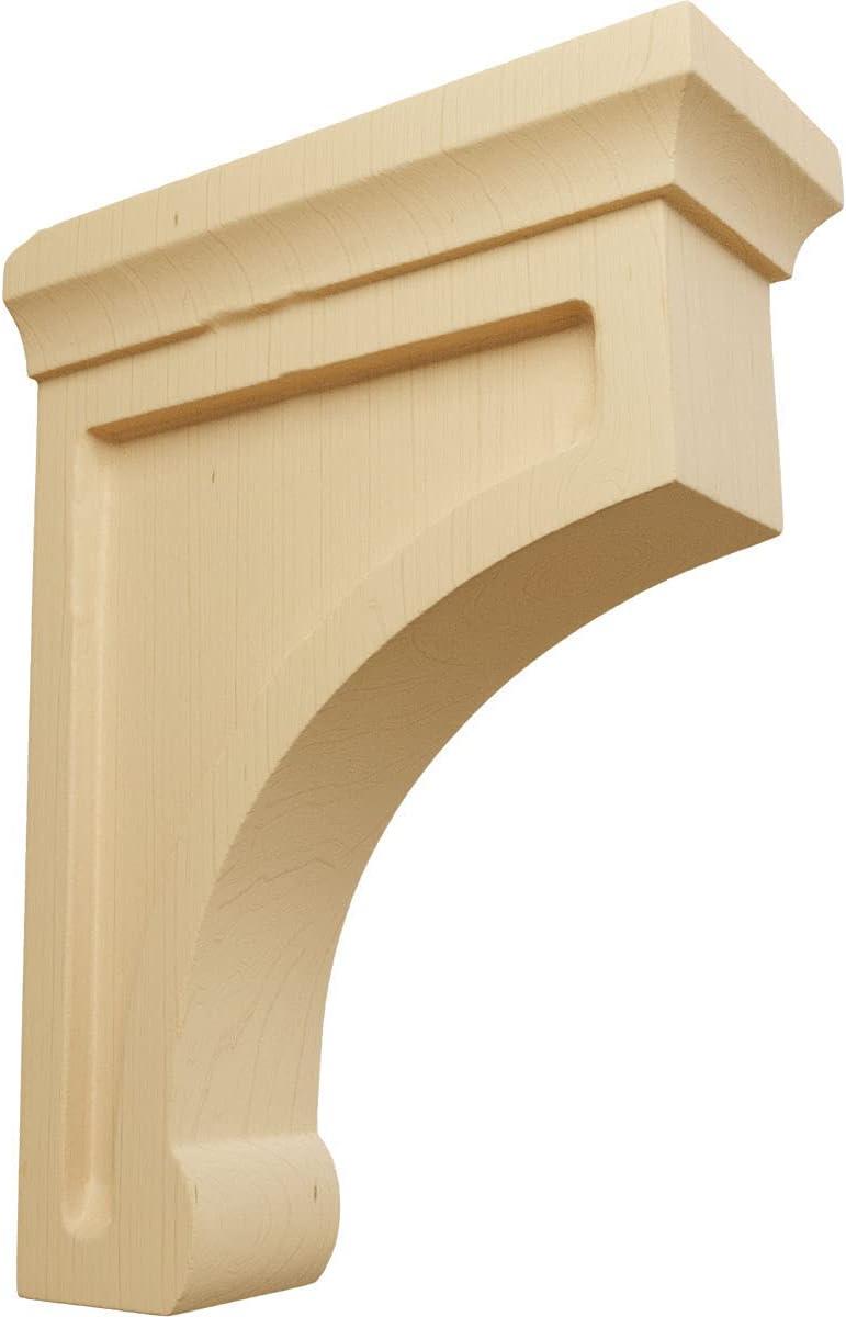 Alder Medium Wood Corbel Bracket 2.5"W x 6"D x 8"H