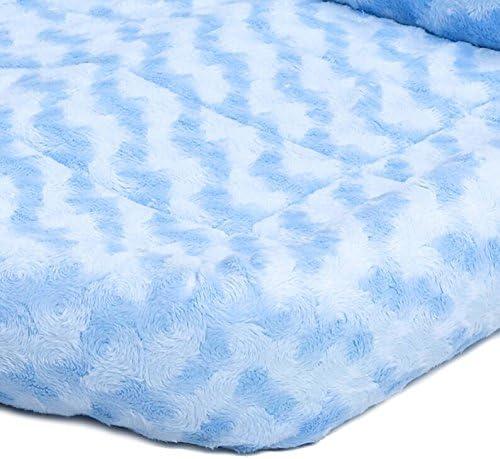 QuietTime Pet Bed & Dog Crate Mat, Powder Blue, 24"