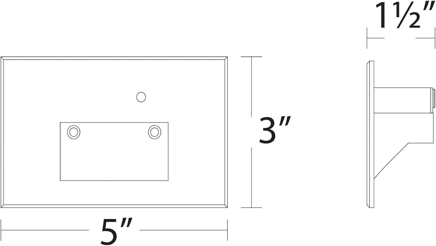 Brushed Nickel Dimmable LED Step Light with Photocell