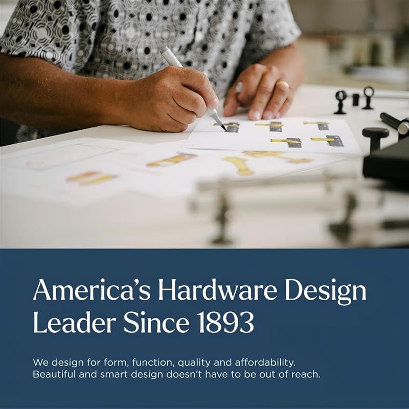 Hickory Hardware Heritage Designs Kitchen Cabinet Knobs, 1 1/8" Round Knob Pull for Doors, Drawers and Dressers (Set of 10)