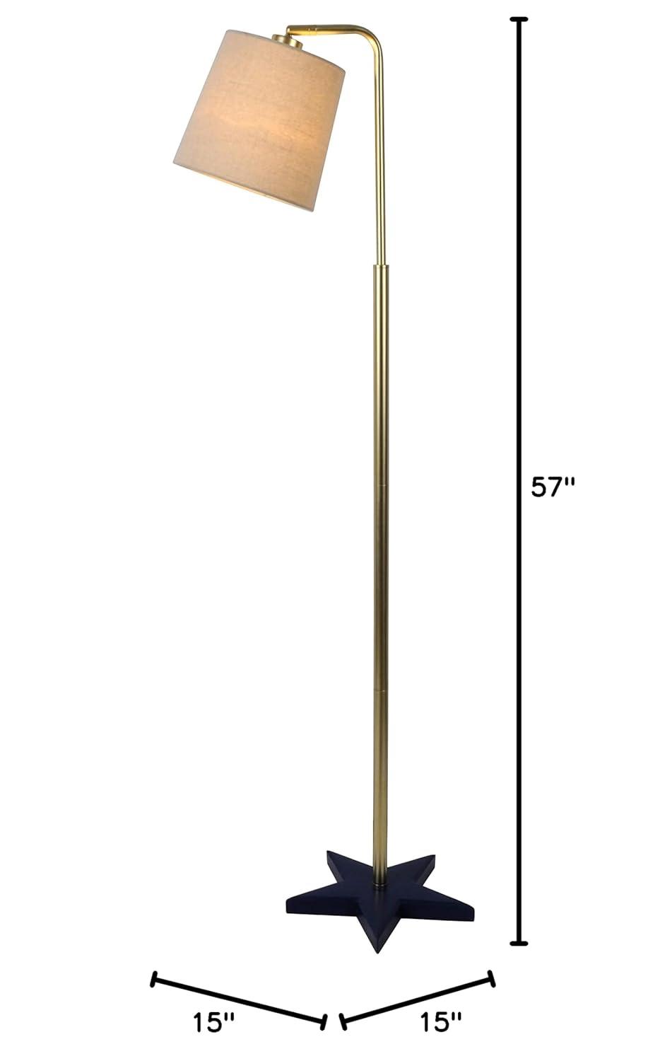 Decor Therapy 57" Star Base Downbridge Floor Lamp, Gold (PL4548)