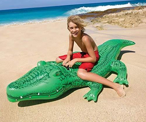 Intex Gator Giant Inflatable Swimming Pool Ride-On Raft 58562EP