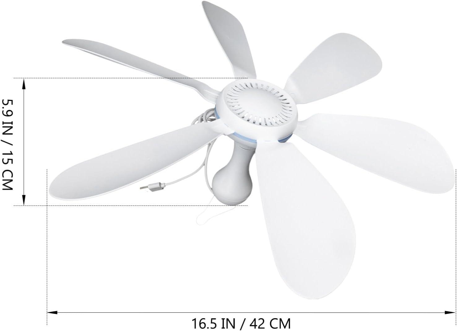 Outdoor Camping Ceiling Fan Tent Fan Hanging Fan Usb Powered Tent Canopy Fan