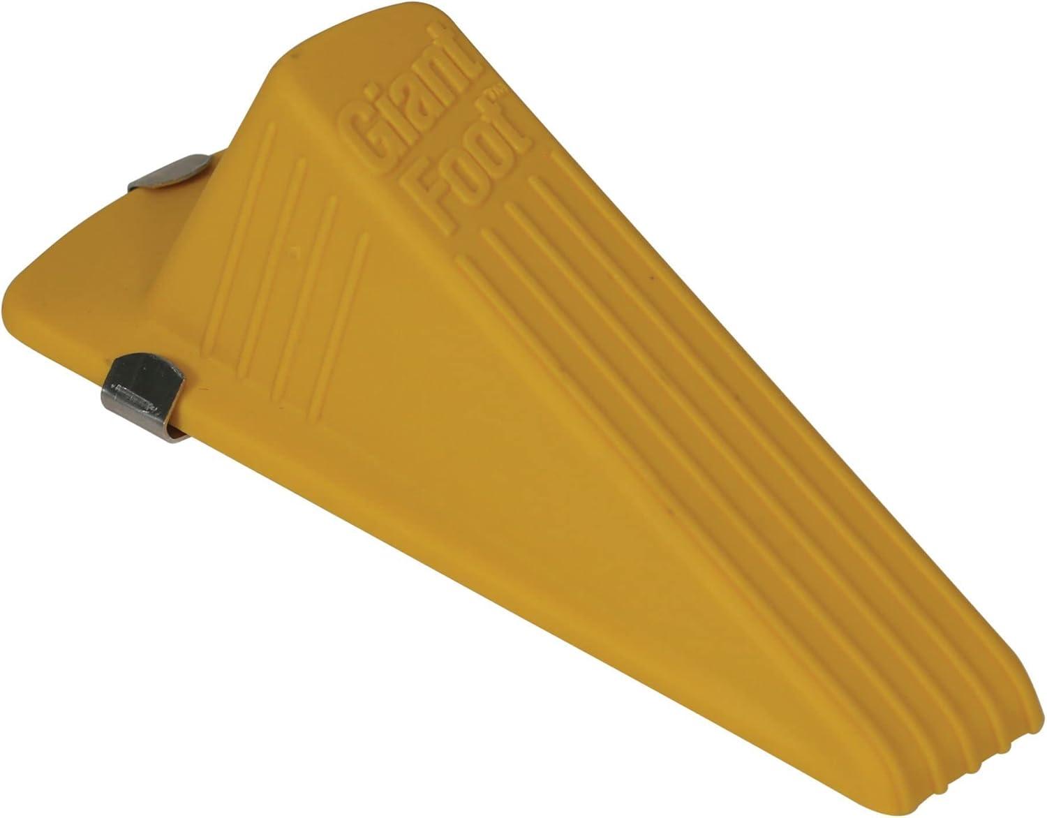 Fluorescent Yellow Magnetic Rubber Doorstop Wedge