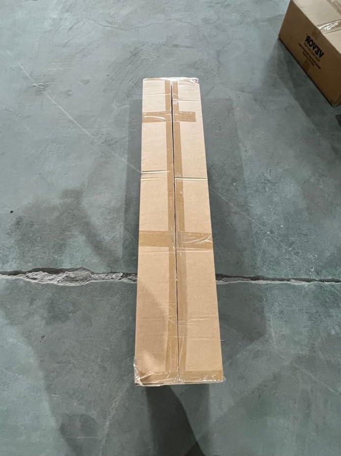 VEVOR 52.4-in x 47.2-in Brown Square Wood Sandbox