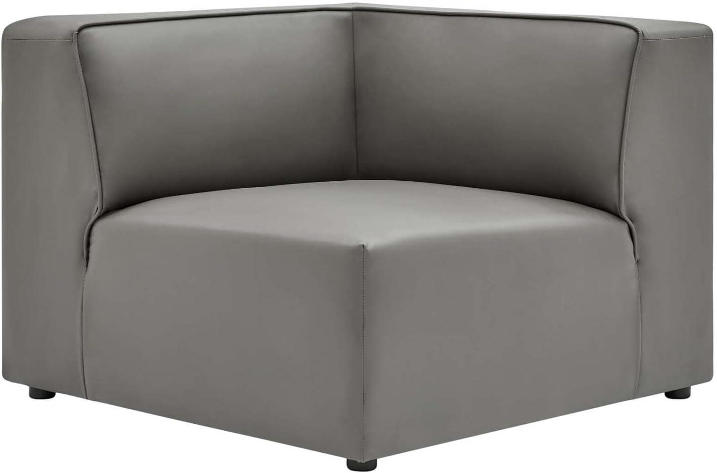 Mingle Vegan Leather Corner Chair - Modway