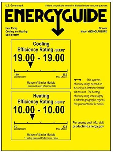 Pioneer Diamante Series 9000 BTU Ductless Mini-Split Heat Pump with Remote