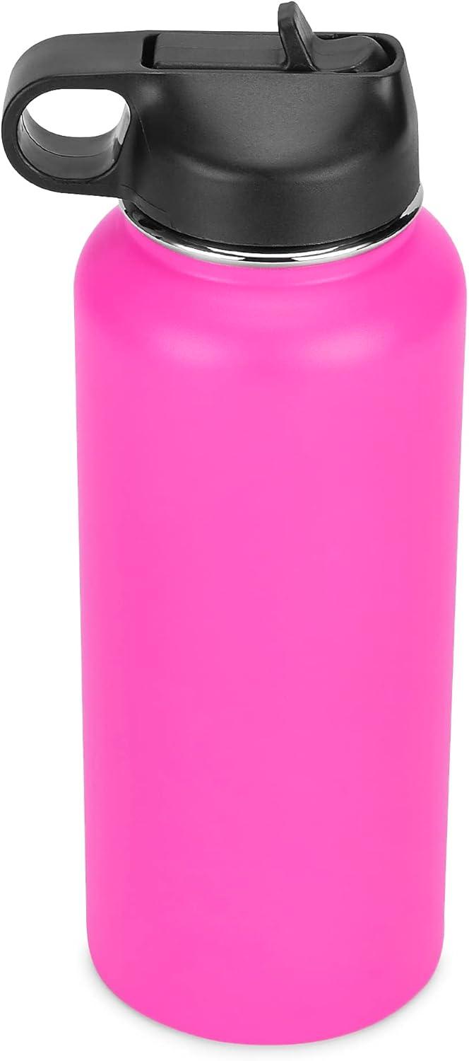 Makerflo 32 oz Pink Hydro Powder Coated Tumbler Ideal for DIY Crafts -Laser Engraving