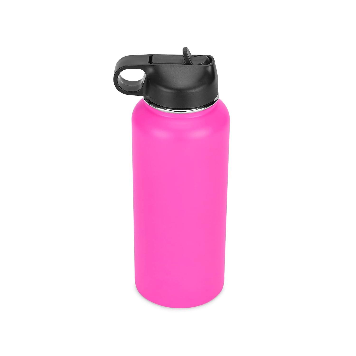 Makerflo 32 oz Pink Hydro Powder Coated Tumbler Ideal for DIY Crafts -Laser Engraving