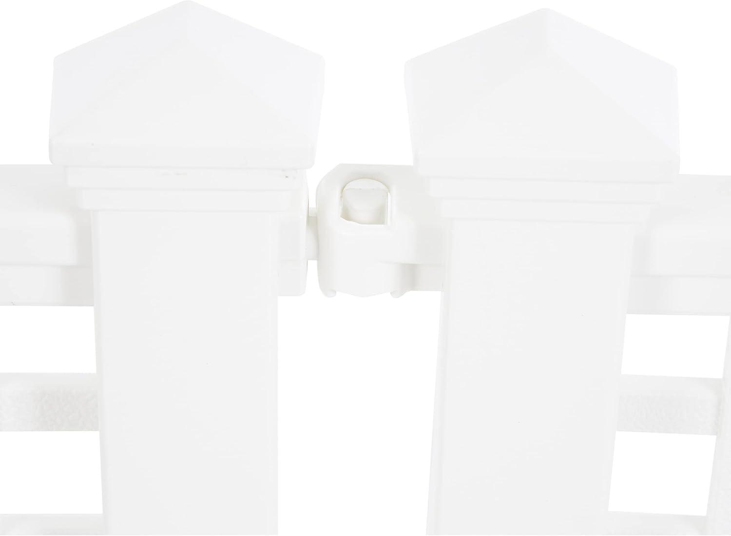 White Resin Decorative Garden Border Fence, 14" x 24"