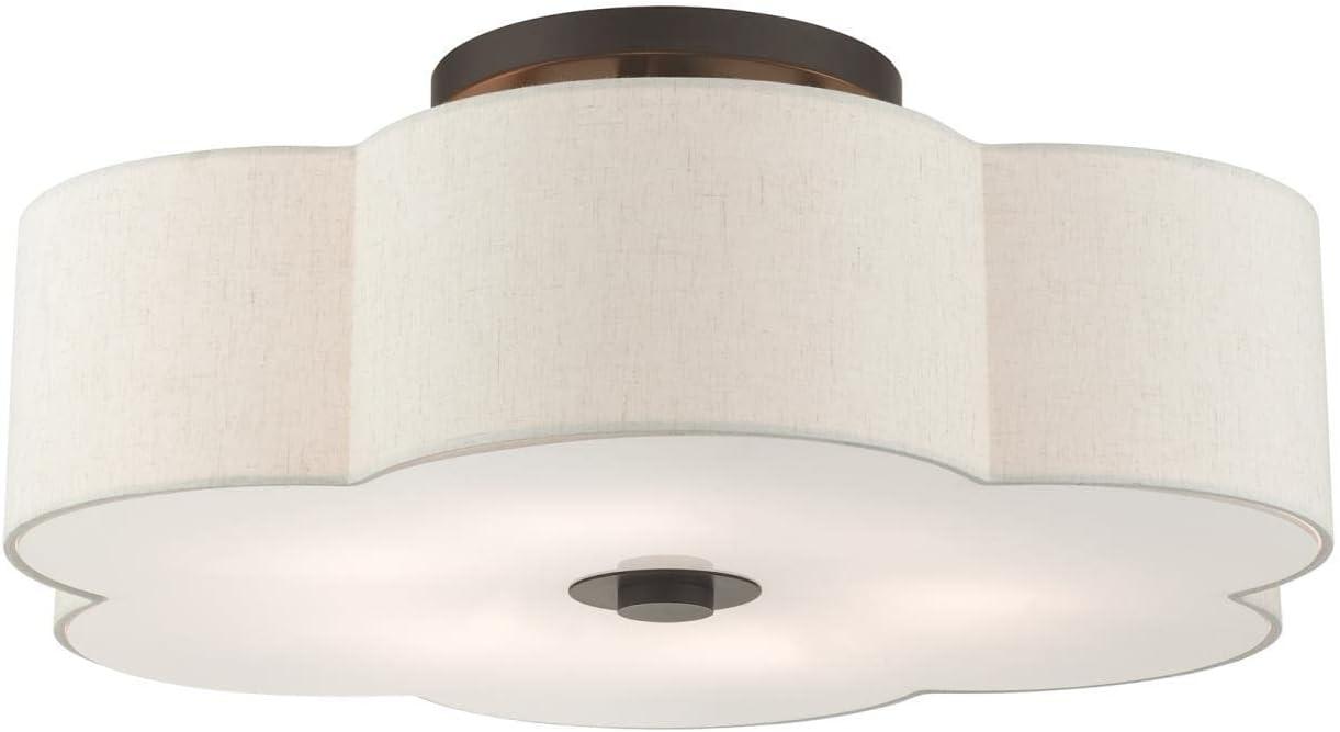 Livex Lighting Solstice 6 - Light Semi-Flush Mount in  English Bronze