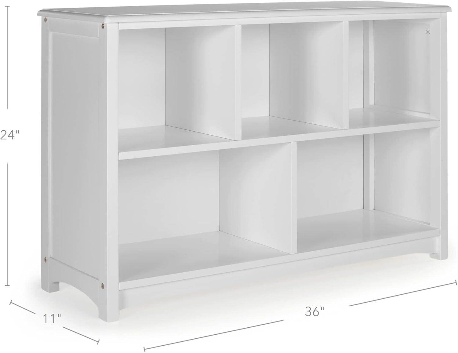 Guidecraft Kids' Classic Bookshelf: Children's Wooden Storage Shelf, Bedroom and Playroom Bookcase, Toy Cubby Organizer