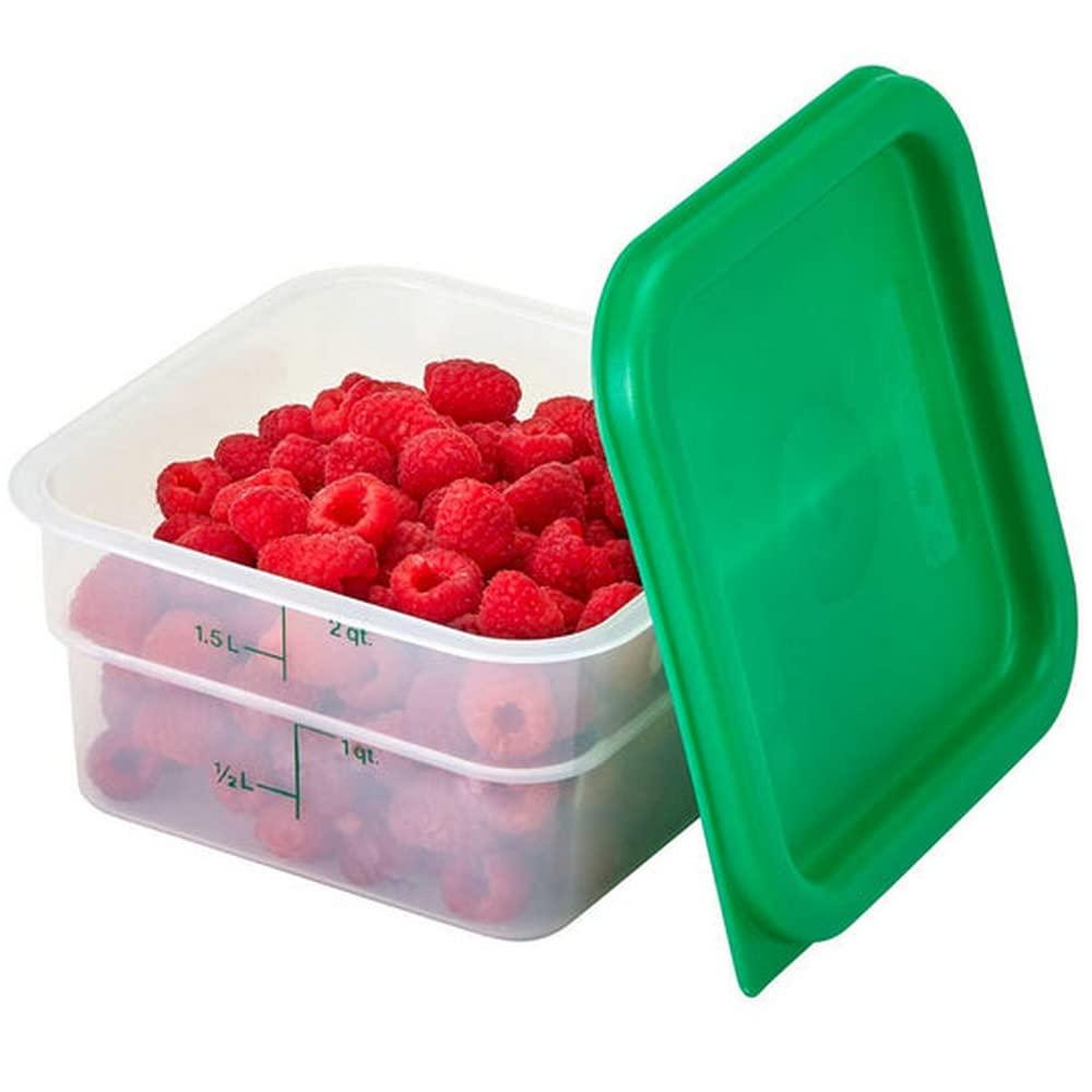 Cambro Translucent 2QT Square Food Container 2SFSPP190